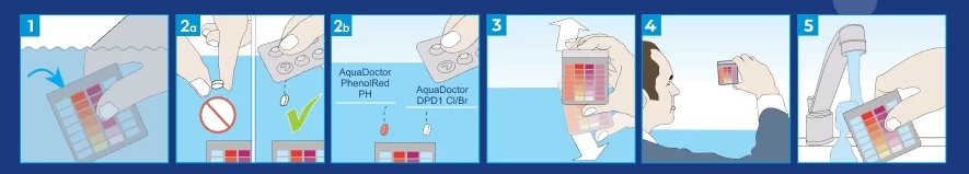 Правила использования AquaDoctor Test Kit Cl/pH
