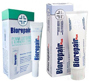 Набір Biorepair Комплекс Ремінералізація та відбілювання (Відбілюючий олівець + Зубна паста Pro White)