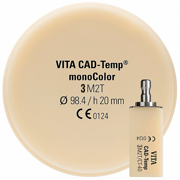 VITA CAD-Temp monoColor (3M2T) для CEREC/inLab, 1 шт, EC43M2TCT551