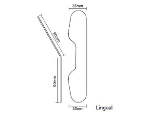 Дзеркало для інтраоральної фотографії YDM Lingual (оклюзійні)