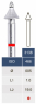 Бор алмазный Microdont 3138F (0.5 мм, широкий конус, красный)