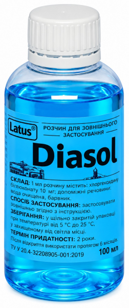 Діасол (Diasol, Latus) Засіб для очищення та дезінфекції алмазних інструментів