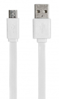 Кабель Lebond Cable USB-microUSB Flat White