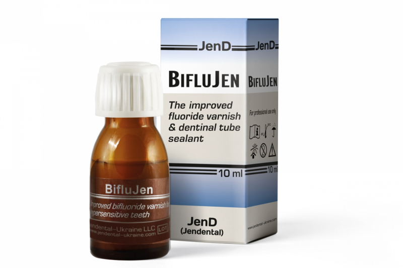 Biflujen, флакон 10мл (Jendental) Бифторидный лак для лечения гиперестезии