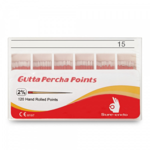 Штифти гутаперчеві Sure Dent Gutta percha points (120 шт)