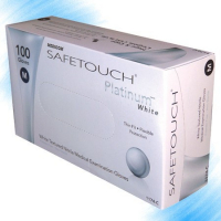 SafeTouch Advanced Plat, білі, 1174TG, 3.6 г (Medicom) Рукавички оглядові нітрилові текстуровані без пудри н/с, 50 пар