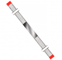 Штрипсы Komet WS37 (перфорированные, односторонние, нержавейка, 1 шт)