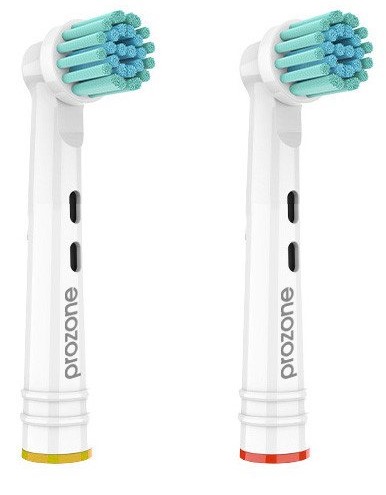 Насадки ProZone PRO-3D Sensitive, 2 шт, Деликатная чистка (совместимые с ORAL-B, Braun)