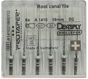 ProTaper Universal D, оригинал (Dentsply) Машинные никель-титановые файлы, 6 шт