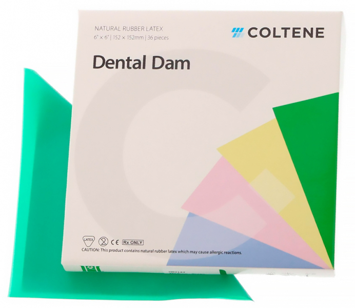 Хустки латексні Hygenic Dental Dam List (зелені)