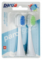 Parosonic Soft-Clean (Paro Swiss) Змінні щітки для ніжного та ретельного очищення, 2 шт