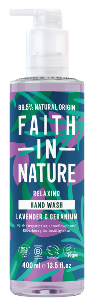 Натуральне рідке мило для рук з лавандою та геранню Faith In Nature