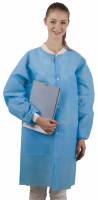 Лабораторные халаты Dochem, 40 г/м2, синие, 10 шт