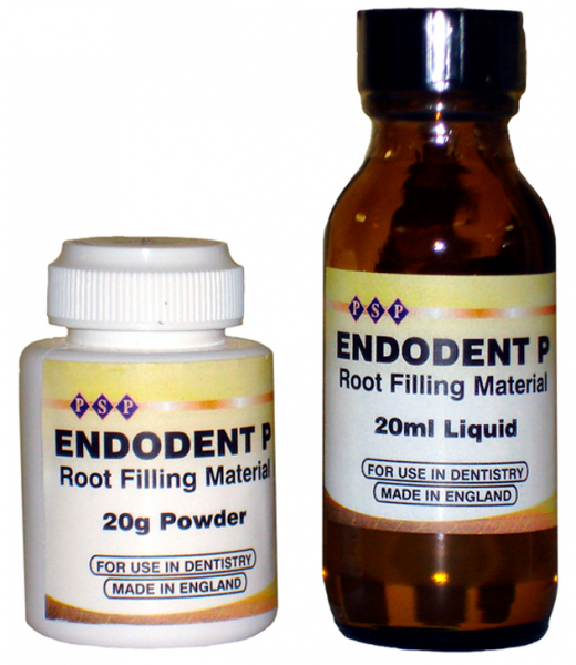 Endodent P (PSP Dental) Силер для пломбування каналів, 20 г + 20 мл + аксесуари