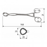 J-33-510 (Surgicon) Зажим для удержания языка, с насечками на браншах, 17 см
