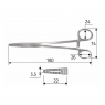 J-24-023 Adson (Surgicon) Голкотримач, 180 мм
