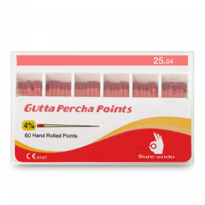 Штифты гуттаперчивые Sure Dent PROFILE 04 (60 шт)