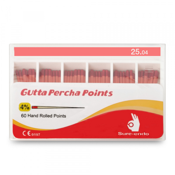 Штифты гуттаперчивые Sure Dent PROFILE 04 (60 шт)