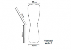 Дзеркало для інтраоральної фотографії YDM S (родієве, оклюзійне, широке)