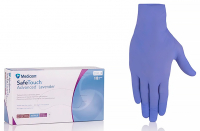 SafeTouch Advanced Lavender, 1182, 3.5 г, размер - L (Medicom) Перчатки смотровые нитриловые текстурированные без пудры н/с, 50 пар