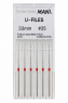 Ultrasonic Files, 33 мм (Mani) Ручные файлы, 6 шт (копия)