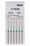 Ultrasonic Files, 33 мм (Mani) Ручные файлы, 6 шт (копия)