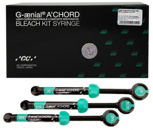 G-Aenial A'CHORD Bleach Kit, Набір 3 шприци (GC) Універсальний реставраційний композит