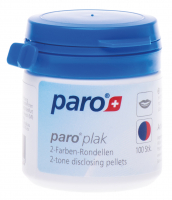 Двухцветные подушечки для индикации зубного налета Paro Swiss, 100 шт