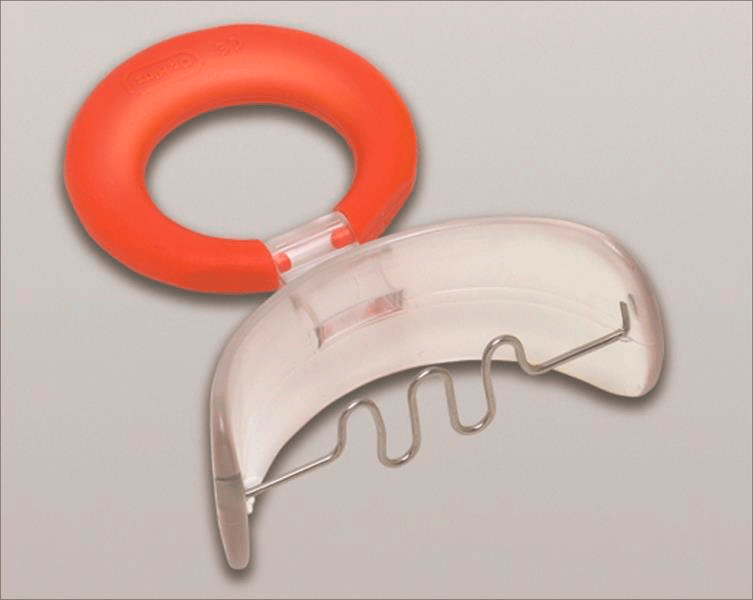 Вестибулярная пластинка Dr.Hinz OS/GU1 оранжевое кольцо, с проволочной заслонкой