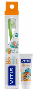 VITIS KIDS (DENTAID) Набір, Зубна щітка + Паста-гель для дітей, 8 мл