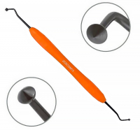 Гладилка Osung 2CSCОМ13, для окклюзионной поверхности (силиконовая ручка, двухсторонняя, титановое покрытие, для композитов и фотополимеров)