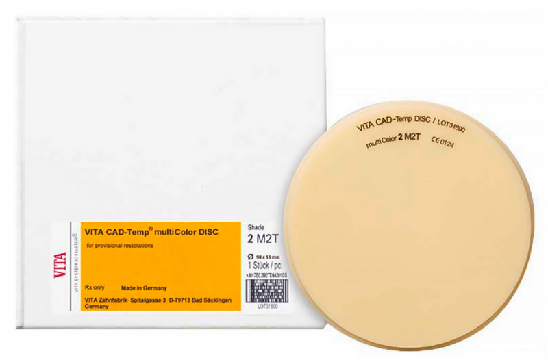 CAD-Temp multiColor (VITA) Диск для изготовления временных реставраций (98 мм, h-18 мм)