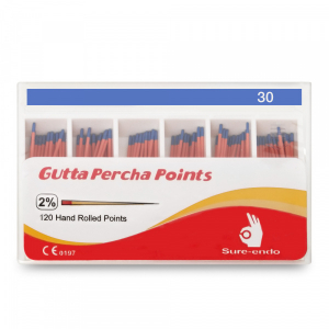 Штифты гуттаперчевые Sure Dent Gutta percha points (120 шт)