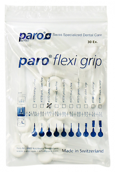 Flexi Grip, xxxx-тонкі, 1.7 мм (Paro Swiss) Міжзубні щітки, 30 шт