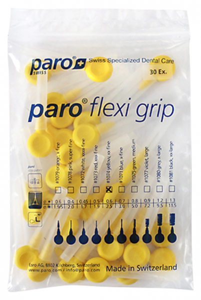 Flexi Grip, xx-тонкі, 2.5 мм (Paro Swiss) Міжзубні щітки, 30 шт