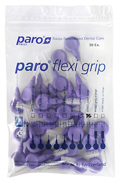 Flexi Grip, великі, 7.2 мм (Paro Swiss) Міжзубні щітки, 30 шт