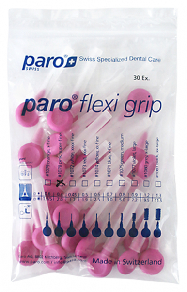 Flexi Grip, супер-тонкі, екстра-м'які, 2 мм (Paro Swiss) Міжзубні щітки, 30 шт