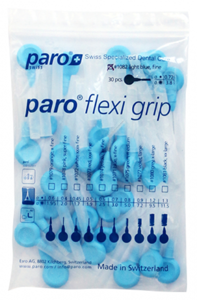 Flexi Grip, тонкие, 3,8 мм (Paro Swiss) Межзубные щетки, 30 шт