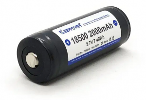 Аккумулятор DTE 18500 3.7V 2000mAh 7.4 Wh (с разъемом подключения)