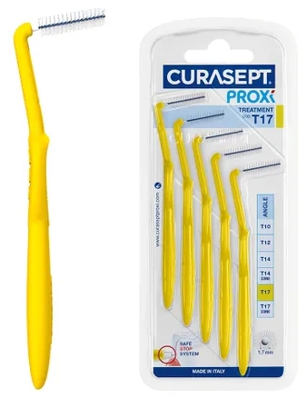 Йоржик міжзубний, кутовий Curasept PROXI T17 (жовтий)