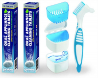 Специальная зубная щетка для съемных конструкций Piksters Oral Appliance Brush (EPLOAB/144)