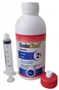 EndoCheX (VIRTUOSO) Рідіна Ендочокс, 2% хлоргексидин, 250 мл + ендо шприц та конектор luer lock