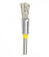 Щітка пензликоподібна Bredent Abraso-Fix, d - 4 мм (жовта, довжина - 7 мм) 35000450