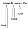 Металлическая лигатура AZDENT Кобаяши (длинная, 155 мм, 100 шт)