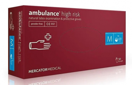 Гумові рукавички неопудрені Mercator Medical Ambulance high risk