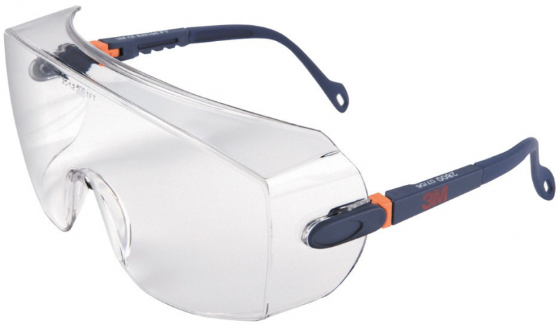 Очки защитные 3M Safety Overspectacles № 2800 PC (прозрачные, закрытые)