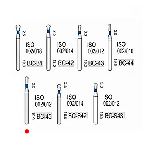 BC-45 (Vortex) алмазний турбінний бор (002/012)