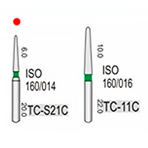 TC-S21C (Vortex) алмазний турбінний бор (160/016)