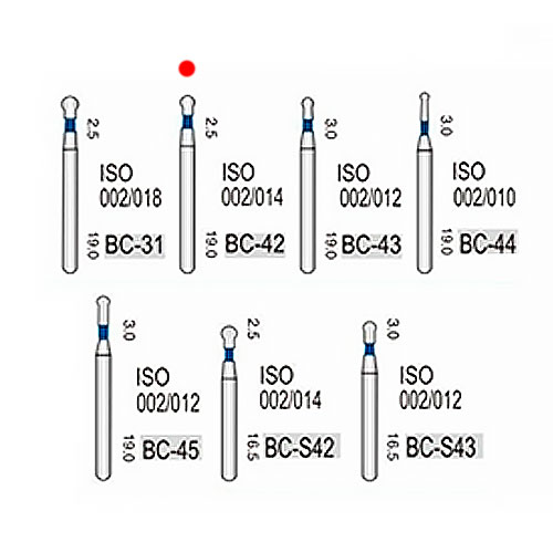 BC-42 (Vortex) алмазний турбінний бор (002/014)