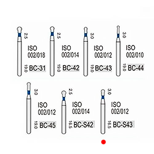 BC-S43 (Vortex) алмазный турбинный бор (002/012)